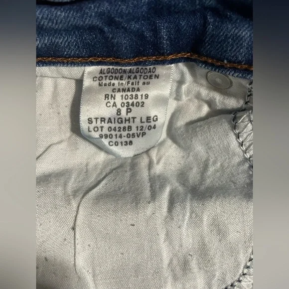 Vintage Harley Davidson High Rise Straight Leg Boot Cut Jeans Size 8 P - Picture 10 of 11